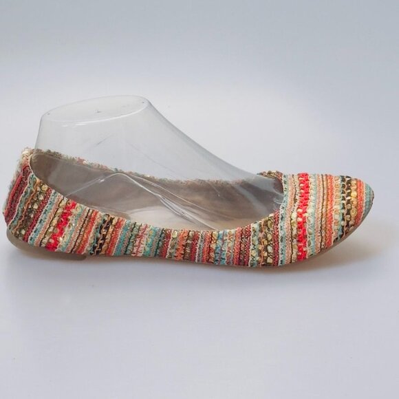 LUCKY BRAND Women's Multicolor Woven Fabric Ballet Flats Cushioned Size 8M/38 - Picture 7 of 13
